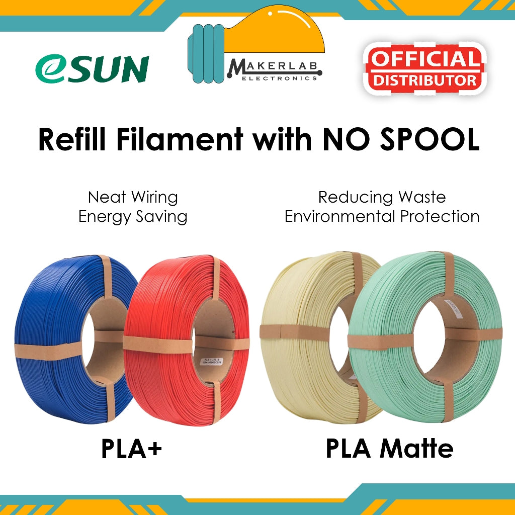 eSUN PLA+  | eSUN PETG | eSUN PLA Matte ReFilament 1KG 1.75mm for 3D Printer With NO Spool Filament
