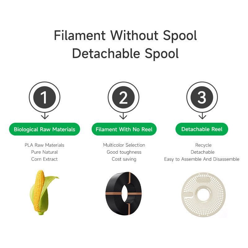 eSUN PLA+ Refilament 3D Printer Filament 1.75mm 1KG Adaptable Bambu Lab