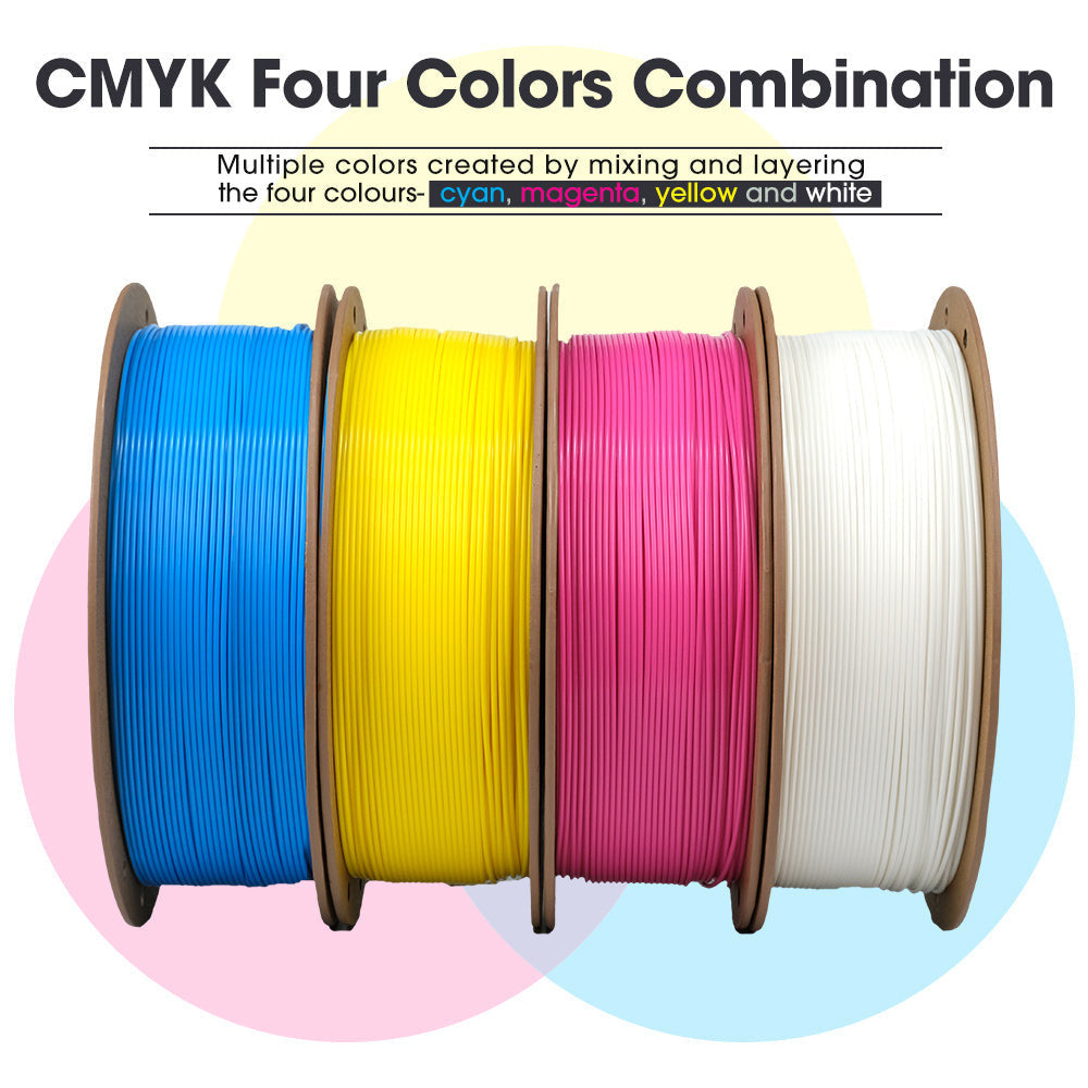 eSUN PLA+ CMYK 3D Printer Filament Bundle 1.75mm 1KG