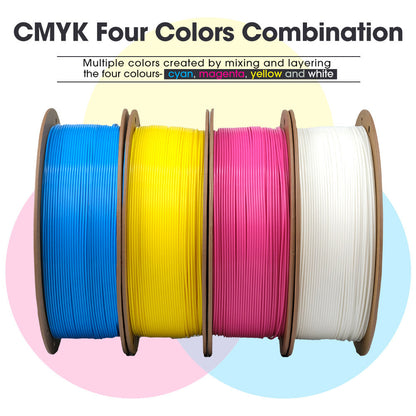 eSUN PLA+ CMYK 3D Printer Filament Bundle 1.75mm 1KG