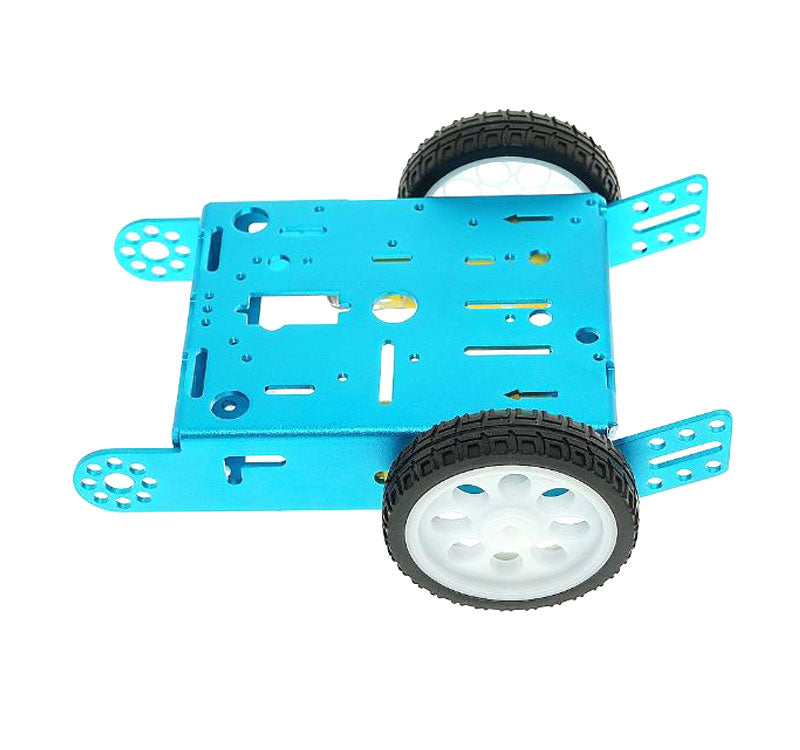 2WD Aluminum Alloy Smart Car Platform Chassis Kit