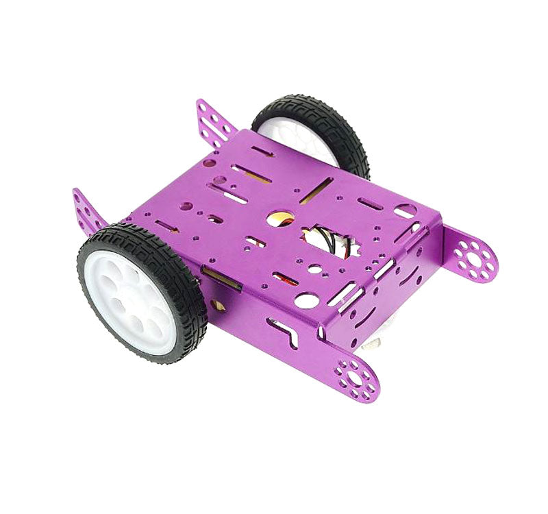 2WD Aluminum Alloy Smart Car Platform Chassis Kit