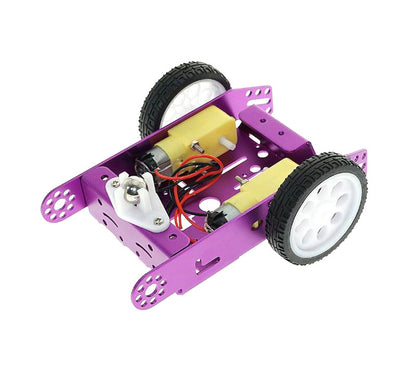2WD Aluminum Alloy Smart Car Platform Chassis Kit