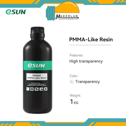 eSUN PMMA-like Clear 3D Printer Resin PM200 0.5KG 1KG
